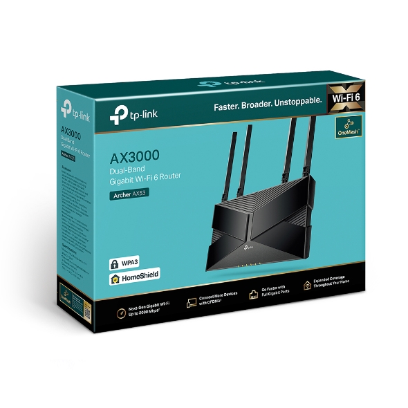 TP-Link Archer AX53, AX3000 WiFi6 router 