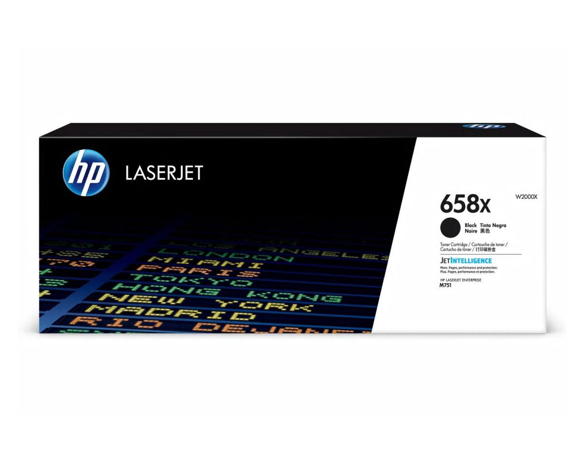 HP 658X Black LaserJet Toner Cartridge (33, 000 pages)