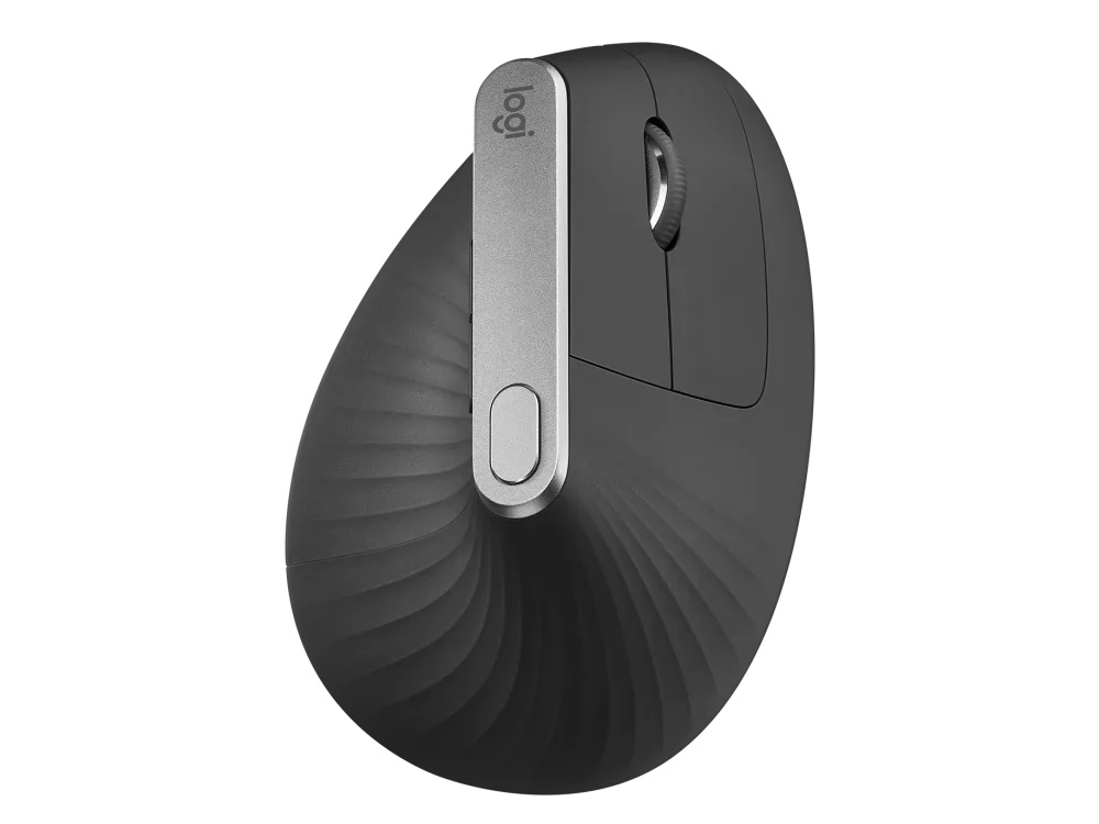 Logitech MX Vertical/ Vertikálna/ Optická/ Pre pravákov/ 4 000 DPI/ USB+BT/ Grafitová