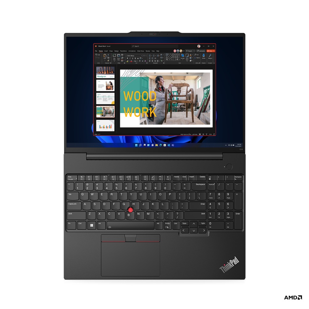 Lenovo ThinkPad E/ E16 Gen 1 (AMD)/ R7-7730U/ 16"/ WUXGA/ 16GB/ 1TB SSD/ RX Vega 8/ W11H/ Black/ 3R 