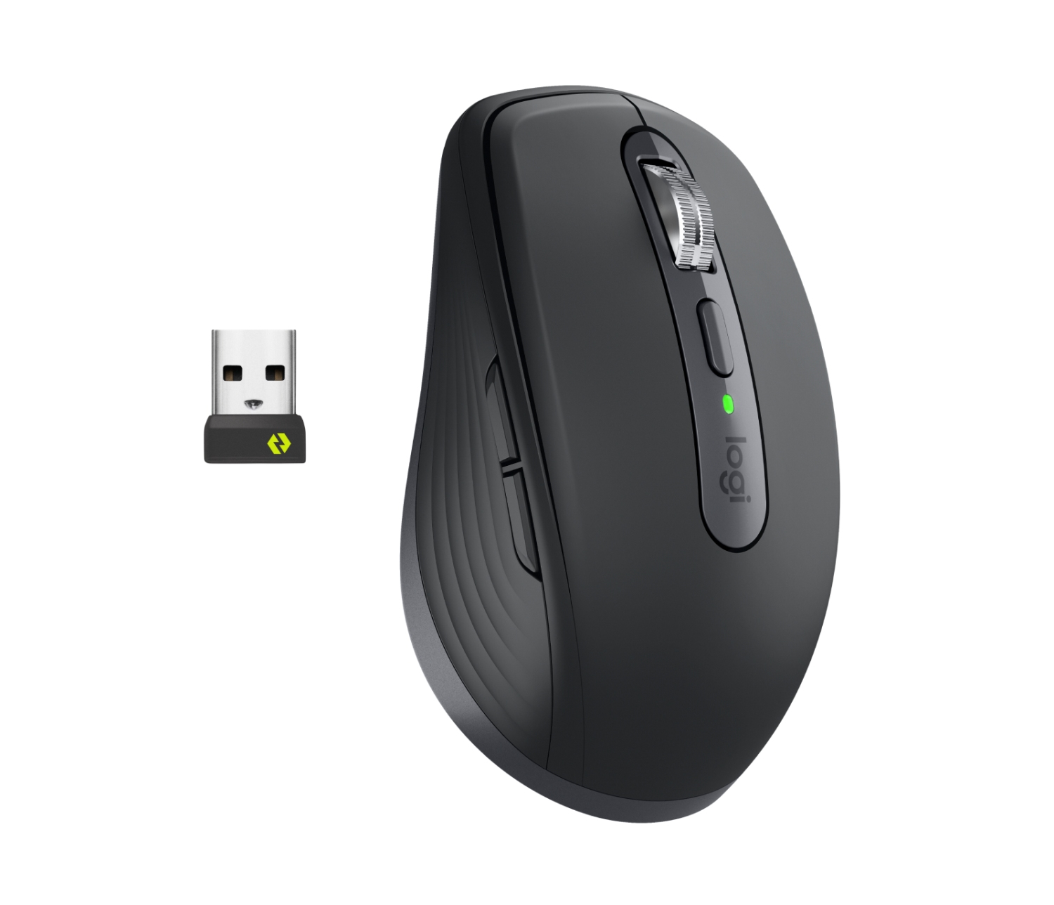 LOGITECH MX Anywhere 3S/ Kancelárska/ Laserová/ Pre pravákov/ 8 000 DPI/ USB+BT/ Grafitová 