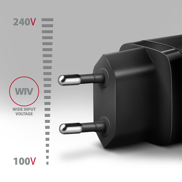 AXAGON ACU-PQ30 Síl nabíjačka do siete 30W, 2x port (USB-A + USB-C), PD3.0/ PPS/ QC4+/ SFC/ AFC/ Apple 