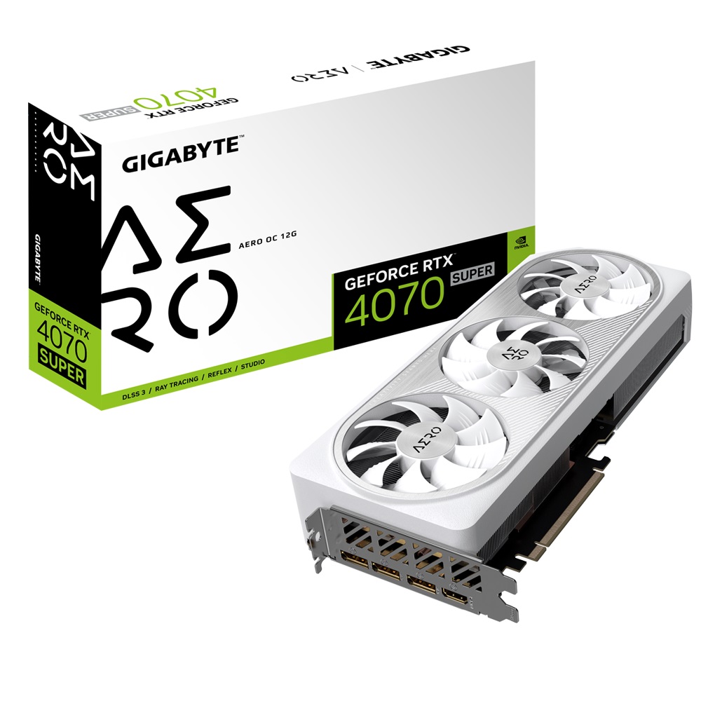 GIGABYTE GeForce RTX 4070 SUPER AERO/ OC/ 12GB/ GDDR6x 