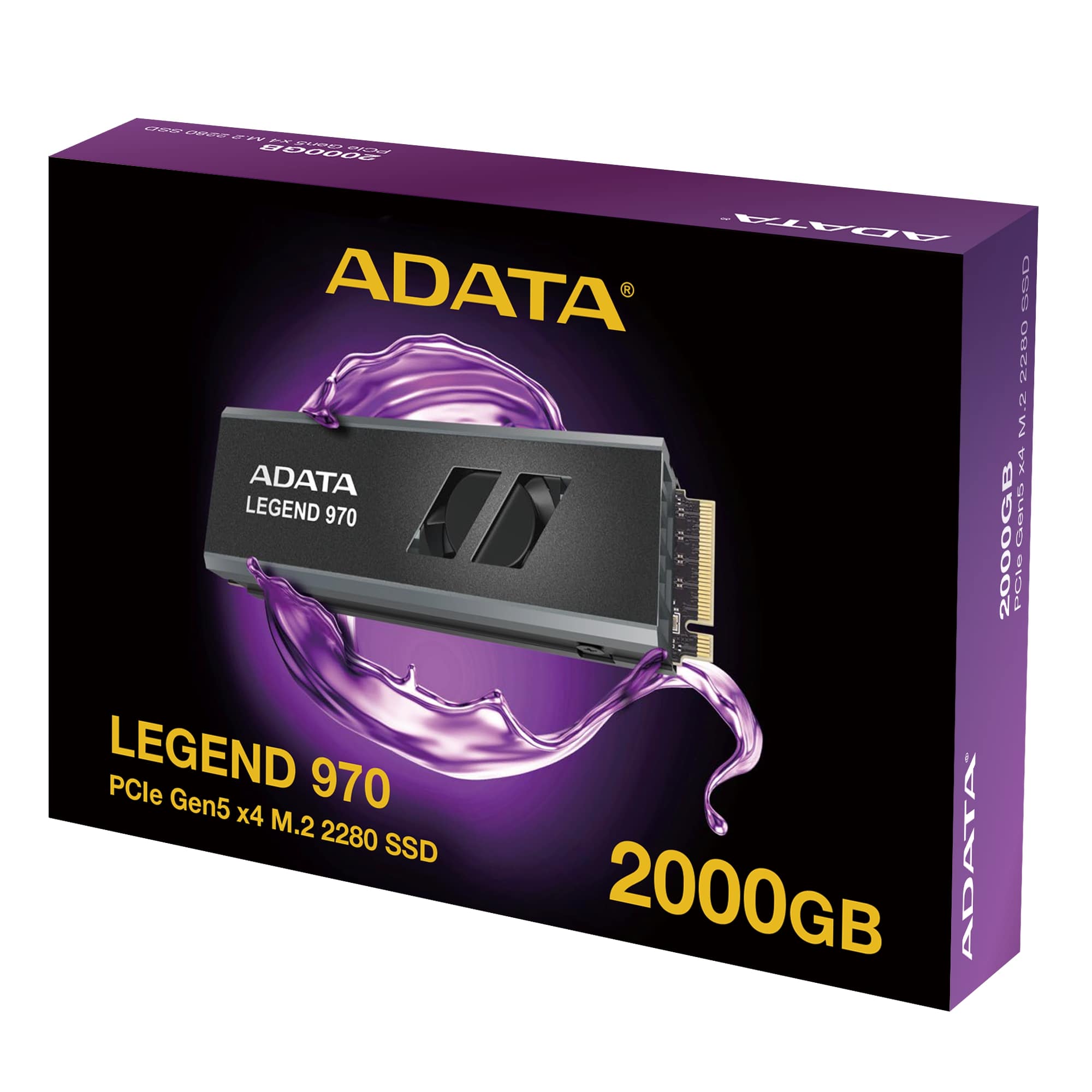 ADATA LEGEND 970/ 2TB/ SSD/ M.2 NVMe/ Čierna/ Heatsink/ 5R 