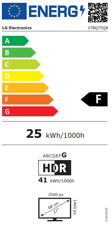 LG/ 27BQ75QB-B/ 27"/ IPS/ QHD/ 75Hz/ 5ms/ Black/ 2R 