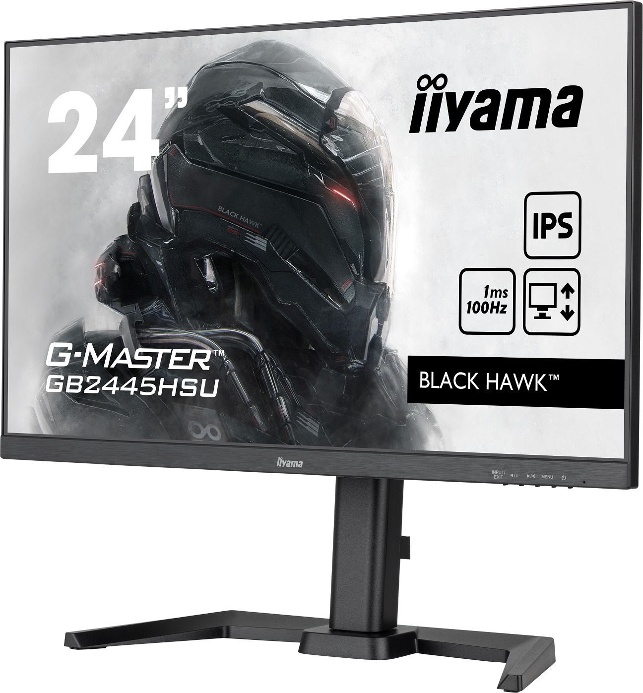 iiyama G-Master/ GB2445HSU-B1/ 24"/ IPS/ FHD/ 100Hz/ 1ms/ Black/ 3R 