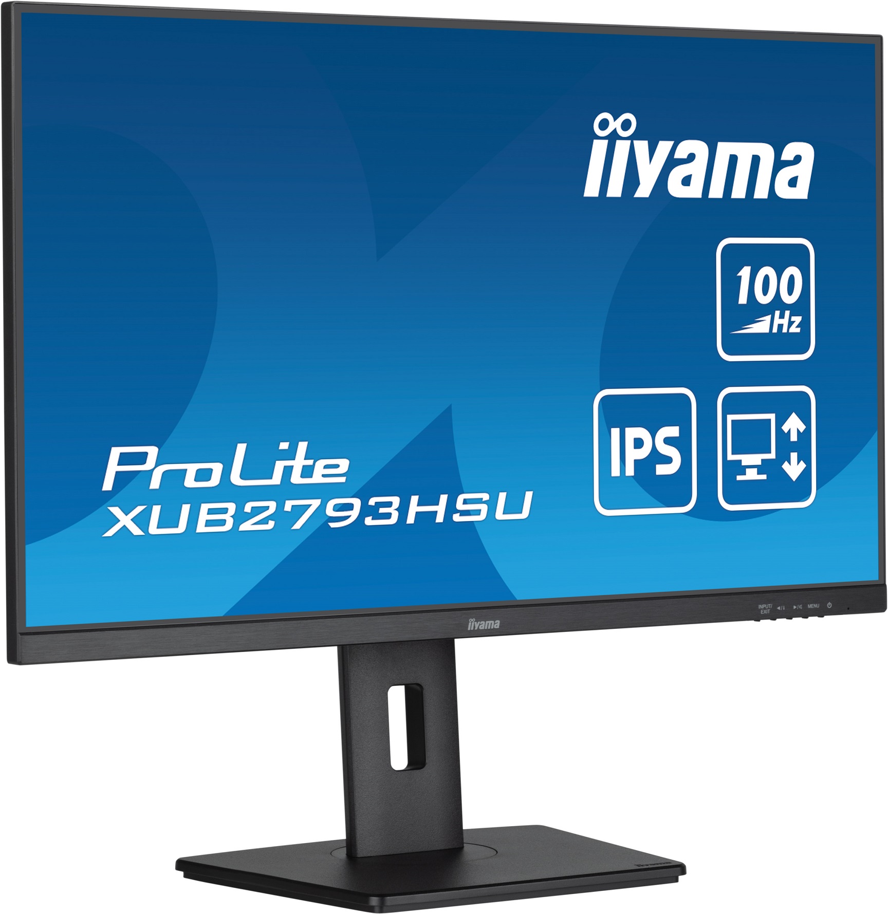 iiyama ProLite/ XUB2793HSU-B6/ 27"/ IPS/ FHD/ 100Hz/ 1ms/ Black/ 3R 