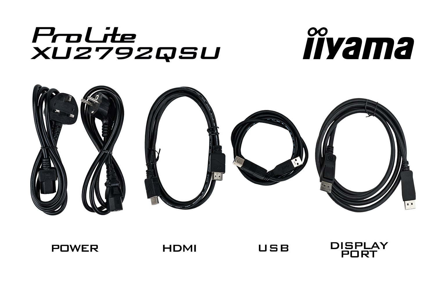 iiyama ProLite/ XU2792QSU-B6/ 27"/ IPS/ QHD/ 100Hz/ 0, 4ms/ Black/ 3R 