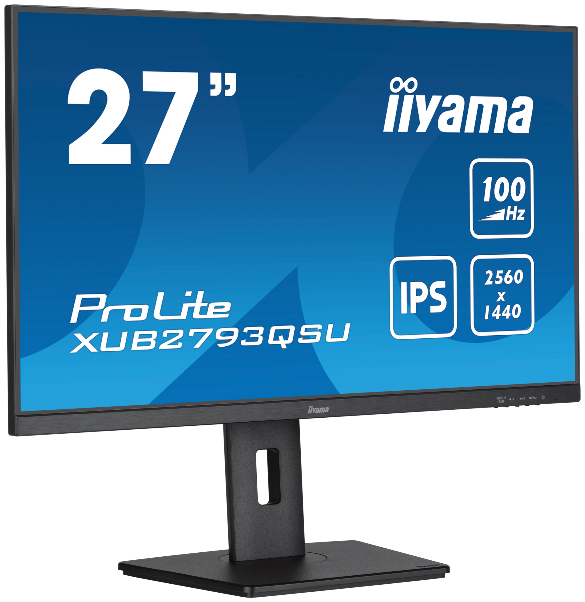 iiyama ProLite/ XUB2793QSU-B6/ 27"/ IPS/ QHD/ 100Hz/ 1ms/ Black/ 3R 