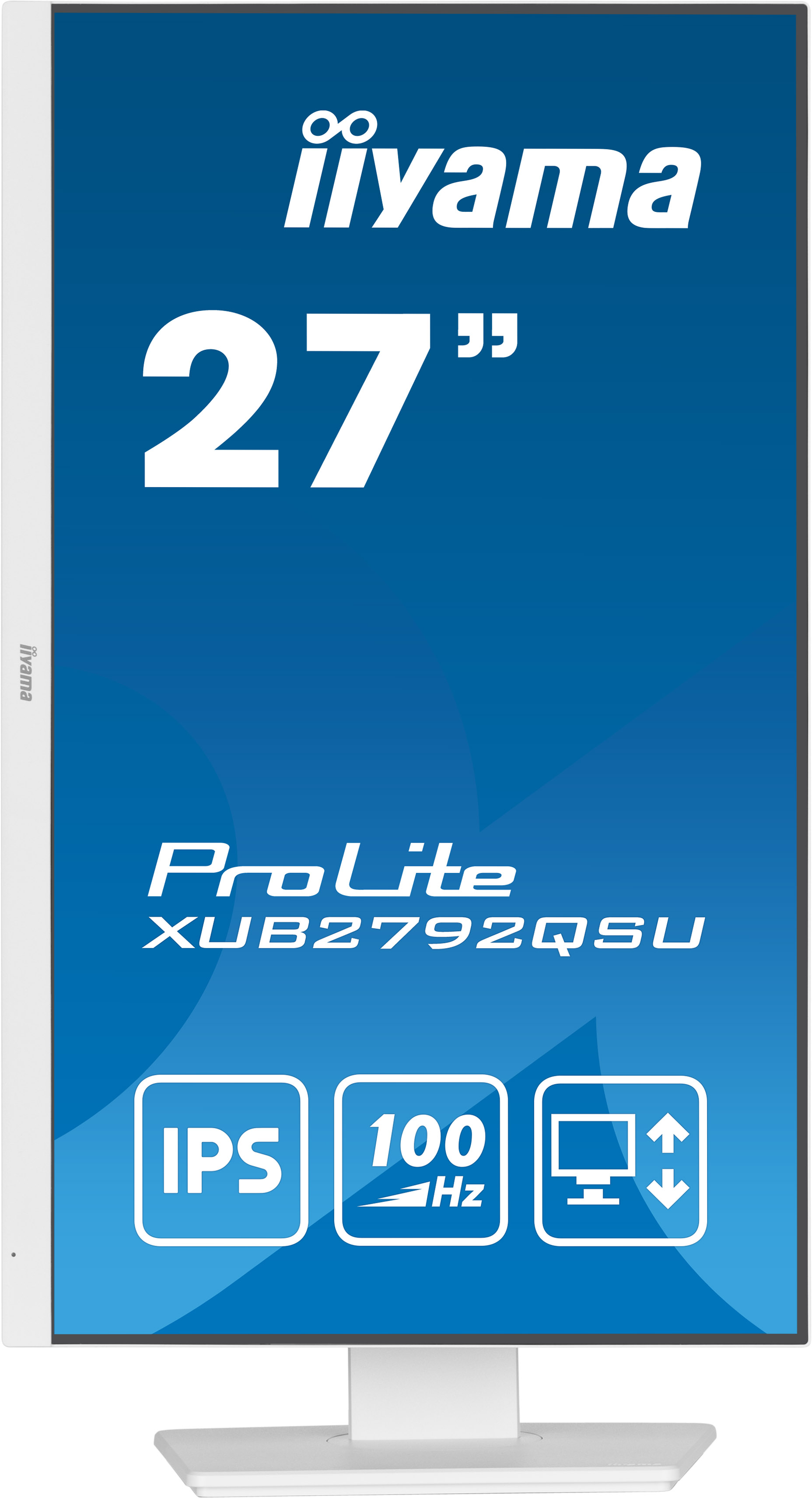 iiyama ProLite/ XUB2792QSU-W6/ 27"/ IPS/ QHD/ 100Hz/ 0, 4ms/ White/ 3R 