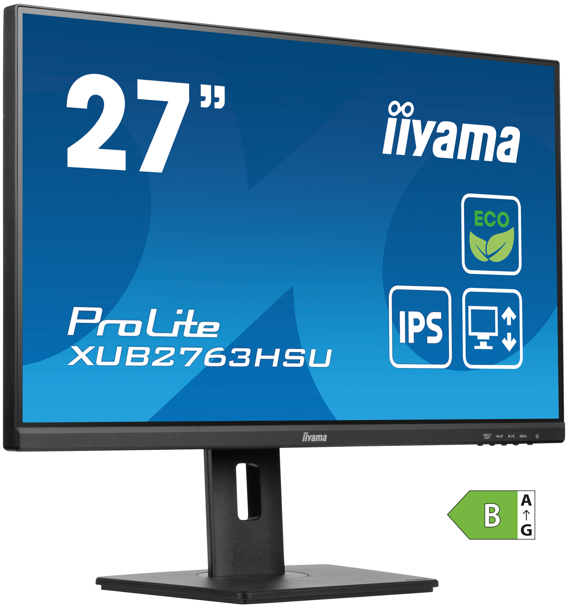 iiyama ProLite/ XUB2763HSU-B1/ 27"/ IPS/ FHD/ 100Hz/ 3ms/ Black/ 3R 
