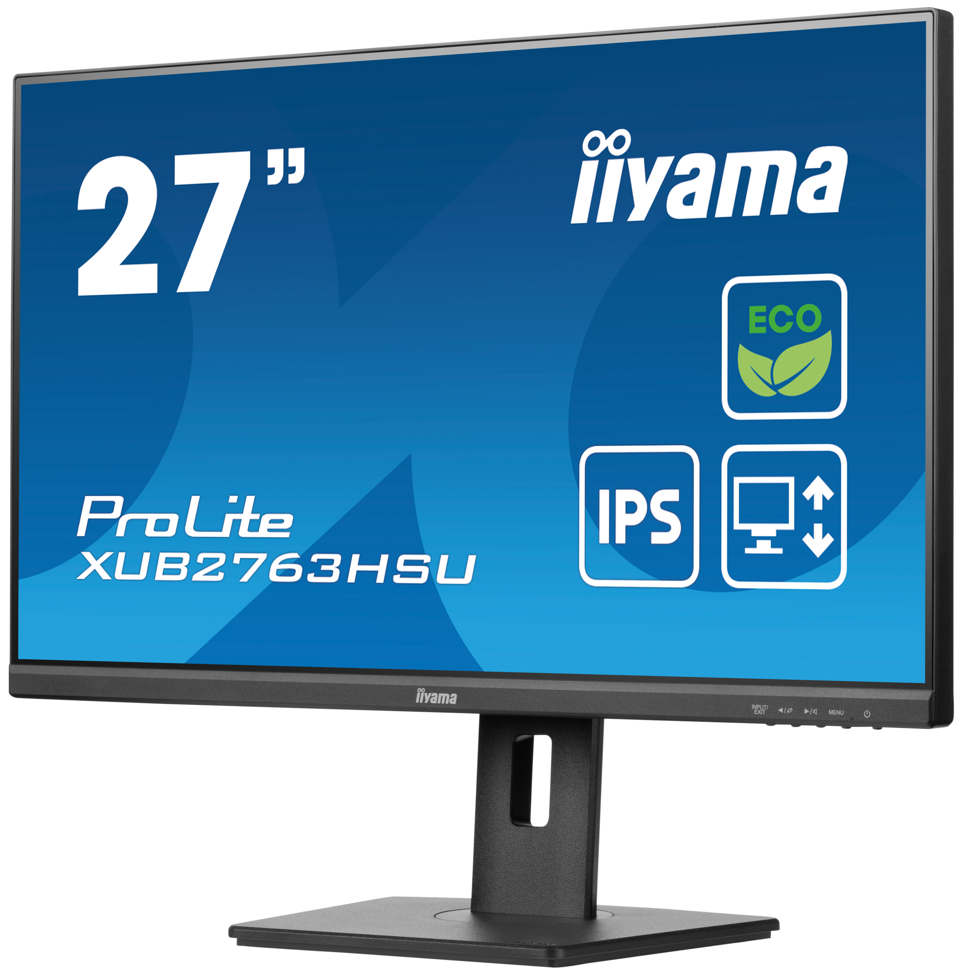 iiyama ProLite/ XUB2763HSU-B1/ 27"/ IPS/ FHD/ 100Hz/ 3ms/ Black/ 3R 