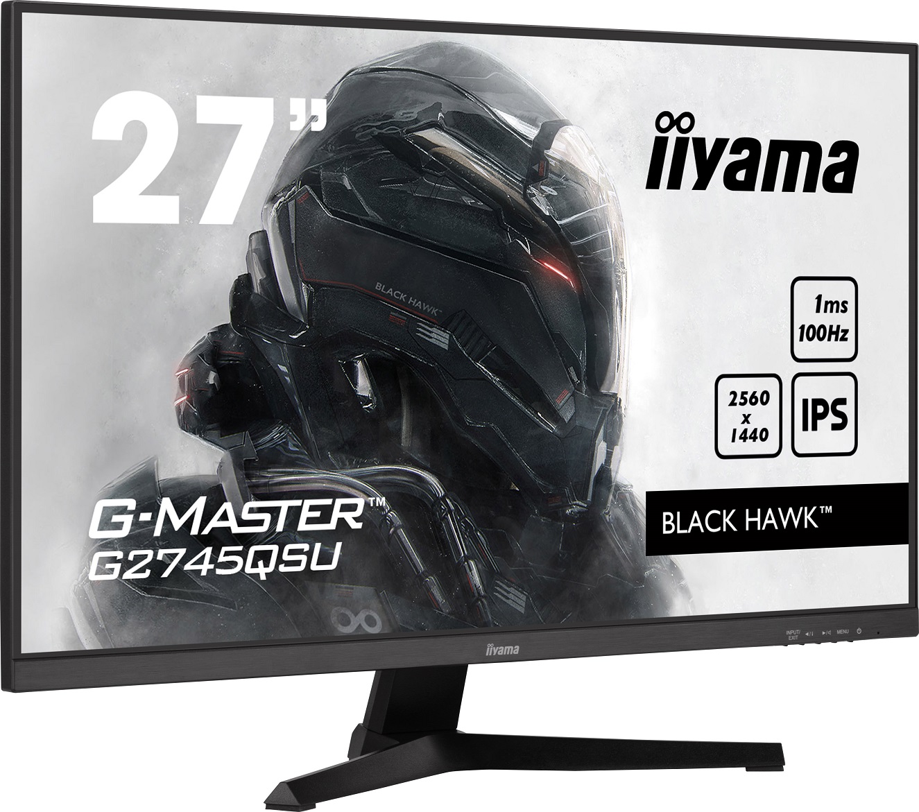 iiyama G-Master/ G2745QSU-B1/ 27"/ IPS/ QHD/ 100Hz/ 1ms/ Black/ 3R 