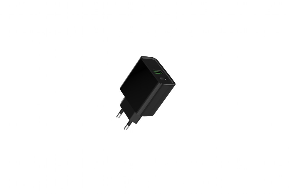 GEMBIRD PD nabíječka USB-A USB C 20W černá 