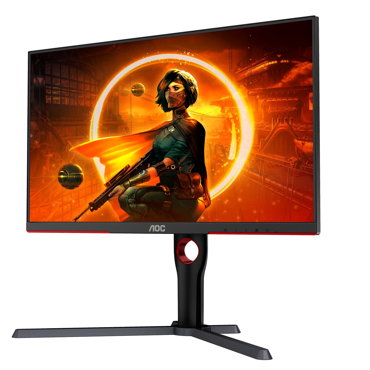 AOC/ Q27G3XMN-BK/ 27"/ VA/ QHD/ 180Hz/ 1ms/ Blck-Red/ 3R 