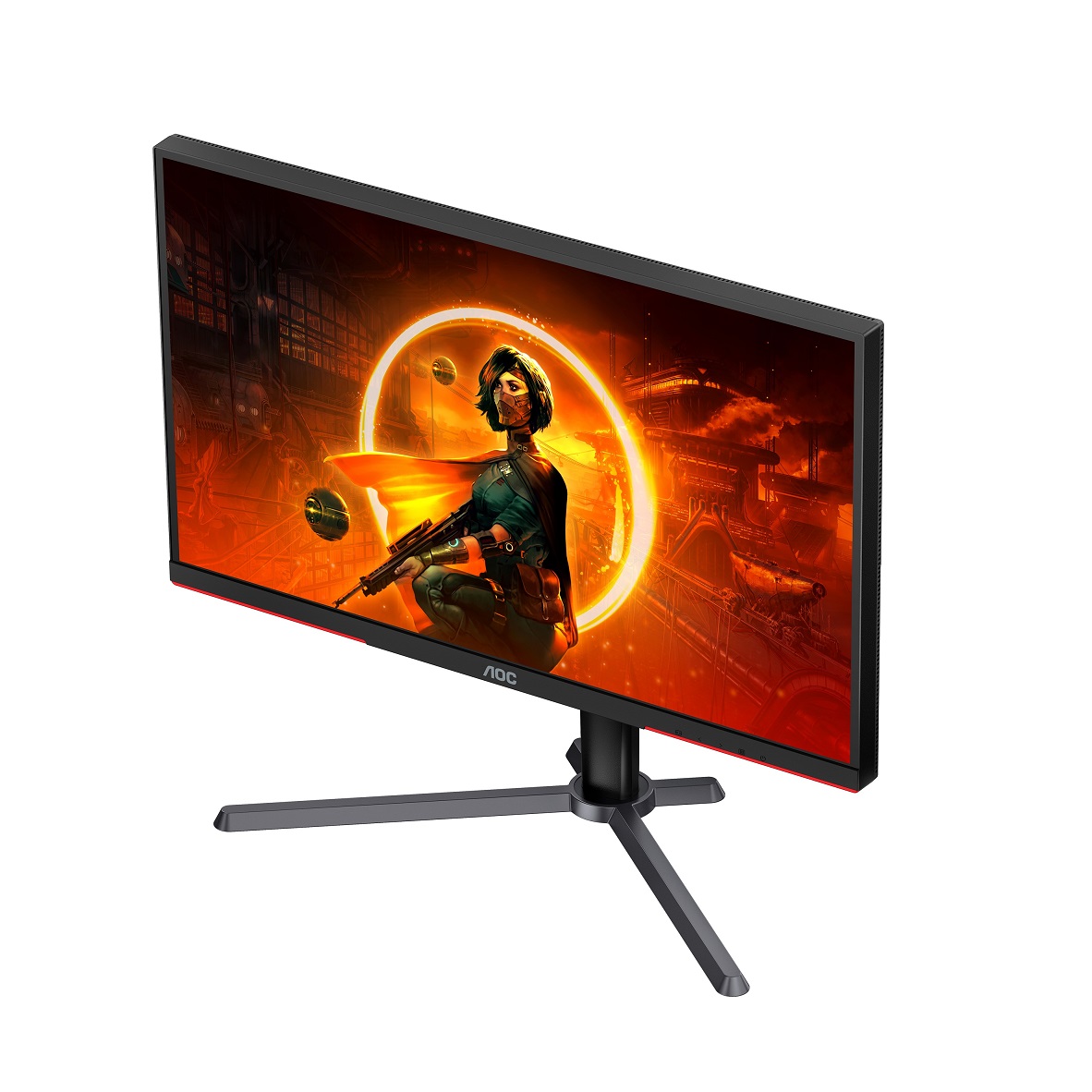 AOC/ Q27G3XMN-BK/ 27"/ VA/ QHD/ 180Hz/ 1ms/ Blck-Red/ 3R 