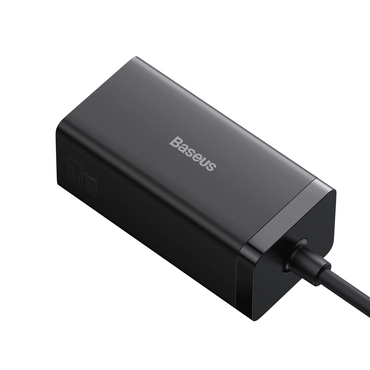 Baseus Nabíjačka do siete GaN5 Pro 2x USB-C/ USB-A/ HDMI 67W kábel 1.5m/ USB-C kábel 1m čierna 