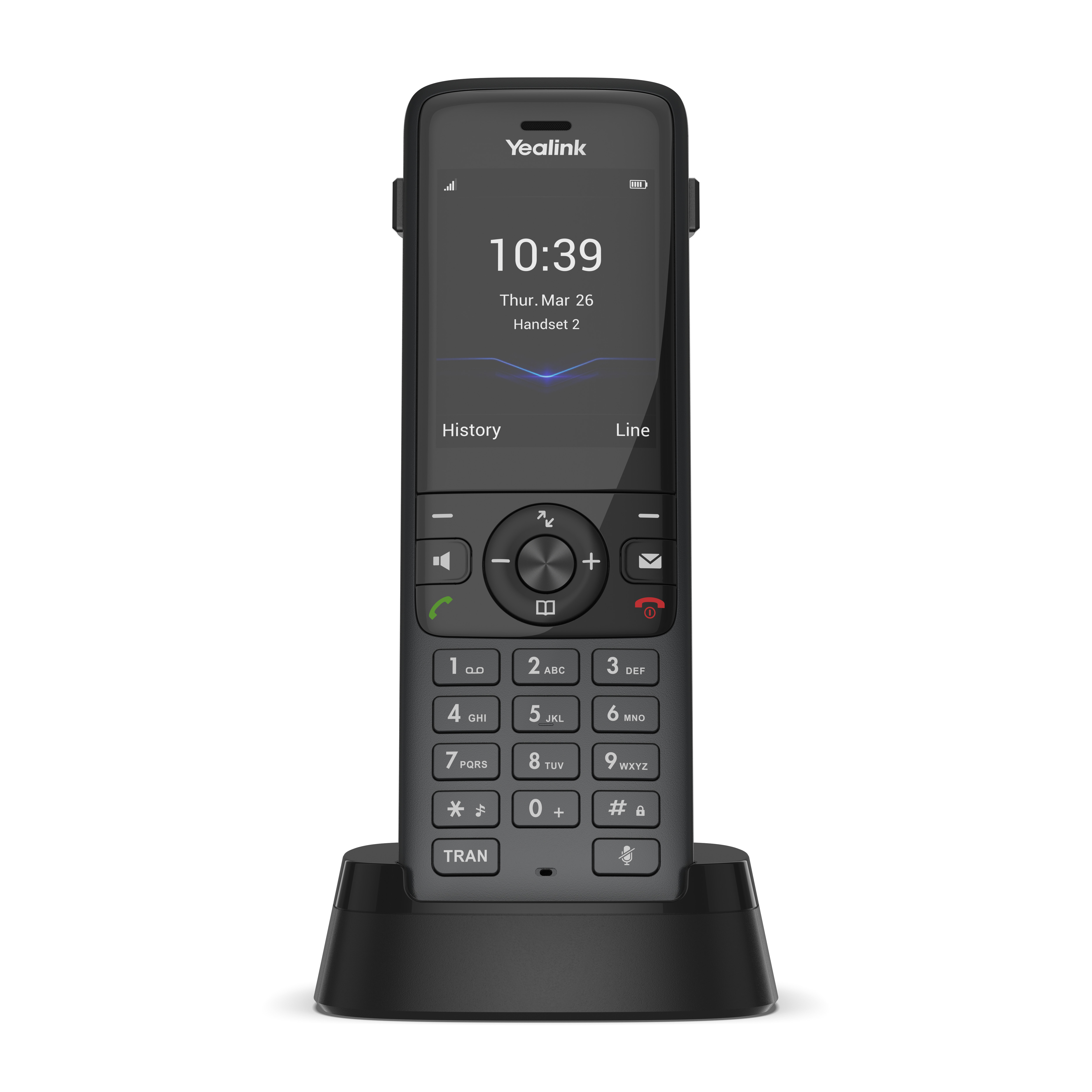 Yealink W78P, IP DECT báza + rúčka, PoE, 2, 4" bar.disp., až 10 rúčok 