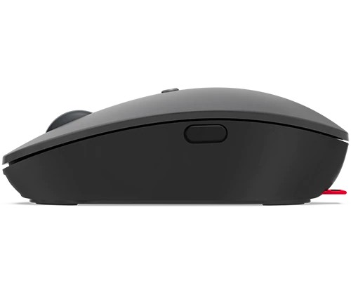 Lenovo Go/ Ergonomická/ Blue Track/ 2 400 DPI/ Bezdrôtová USB/ Čierna-šedá 