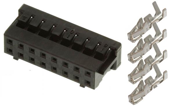 MEANWELL - DF11-16DS-2C-SET, PCB plug pre MeanWell PSU LAD-360XU series