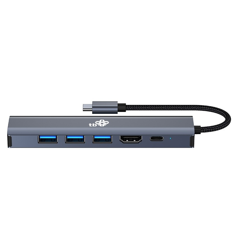 TB Touch USB C 6v1 - HDMI, USBx3, PD, RJ-45 