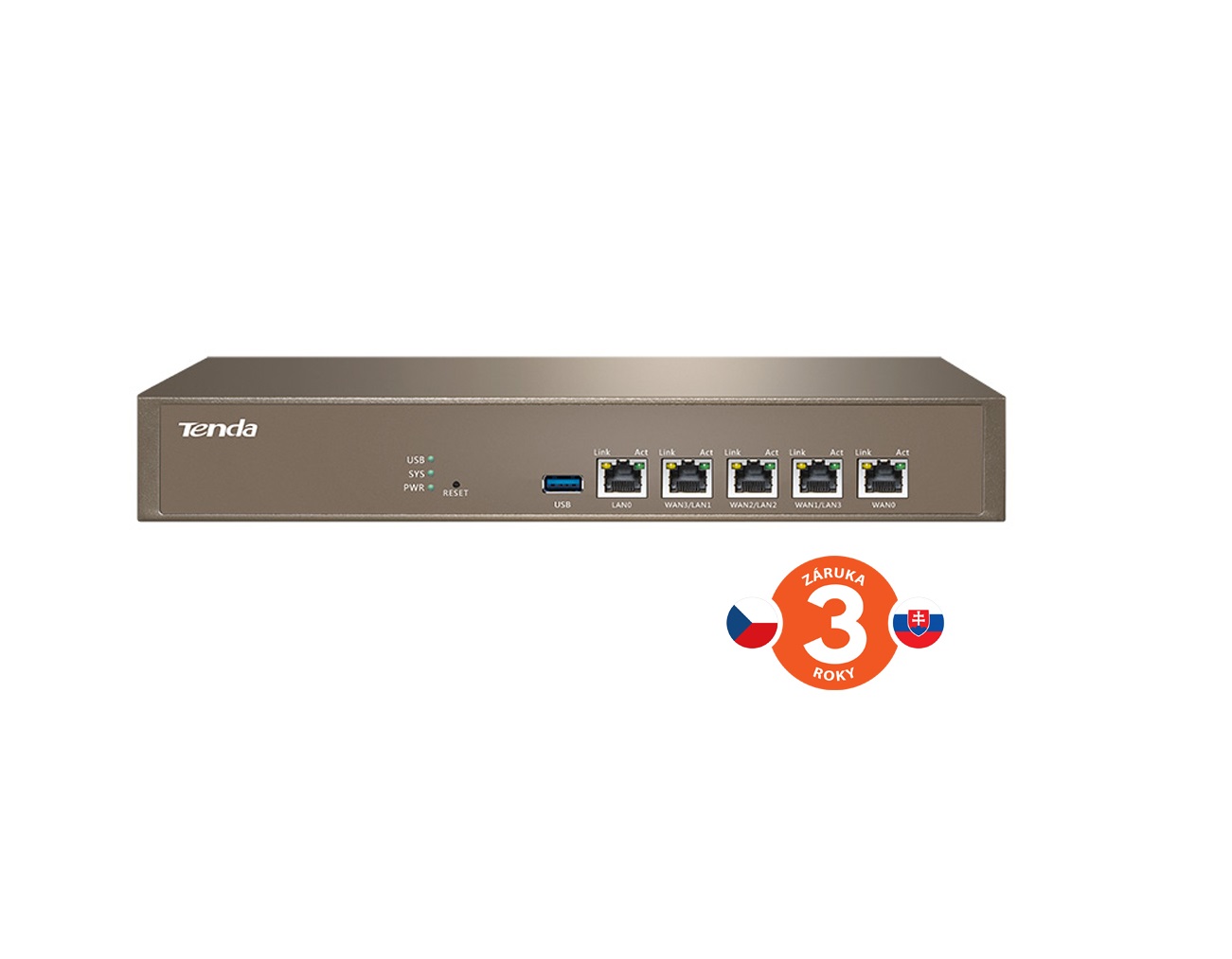 Tenda G1 Enterprise Gigabit MultiWAN Router, 3x GWAN/ GLAN, 1x GLAN, 1x GWAN, Load Balance, VPN 