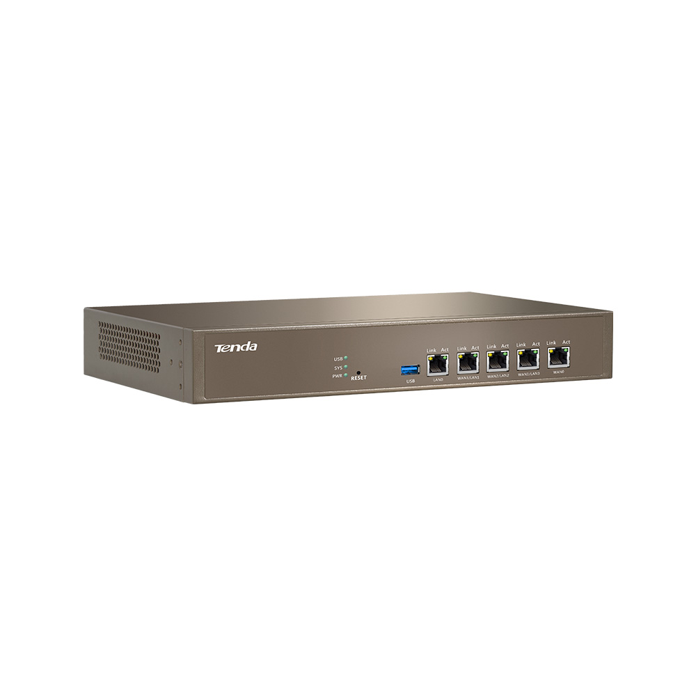 Tenda G1 Enterprise Gigabit MultiWAN Router, 3x GWAN/ GLAN, 1x GLAN, 1x GWAN, Load Balance, VPN 