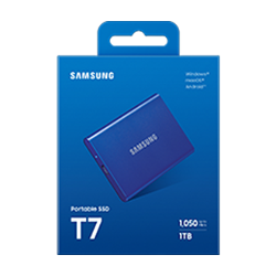 Samsung T7/ 1TB/ SSD/ Externý/ 2.5"/ Modrá/ 3R 