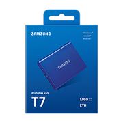 Samsung T7/ 2TB/ SSD/ Externí/ 2.5"/ Modrá/ 3R 