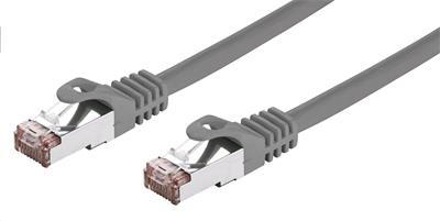 Kábel C-TECH patchcord Cat6, FTP, sivý, 5m