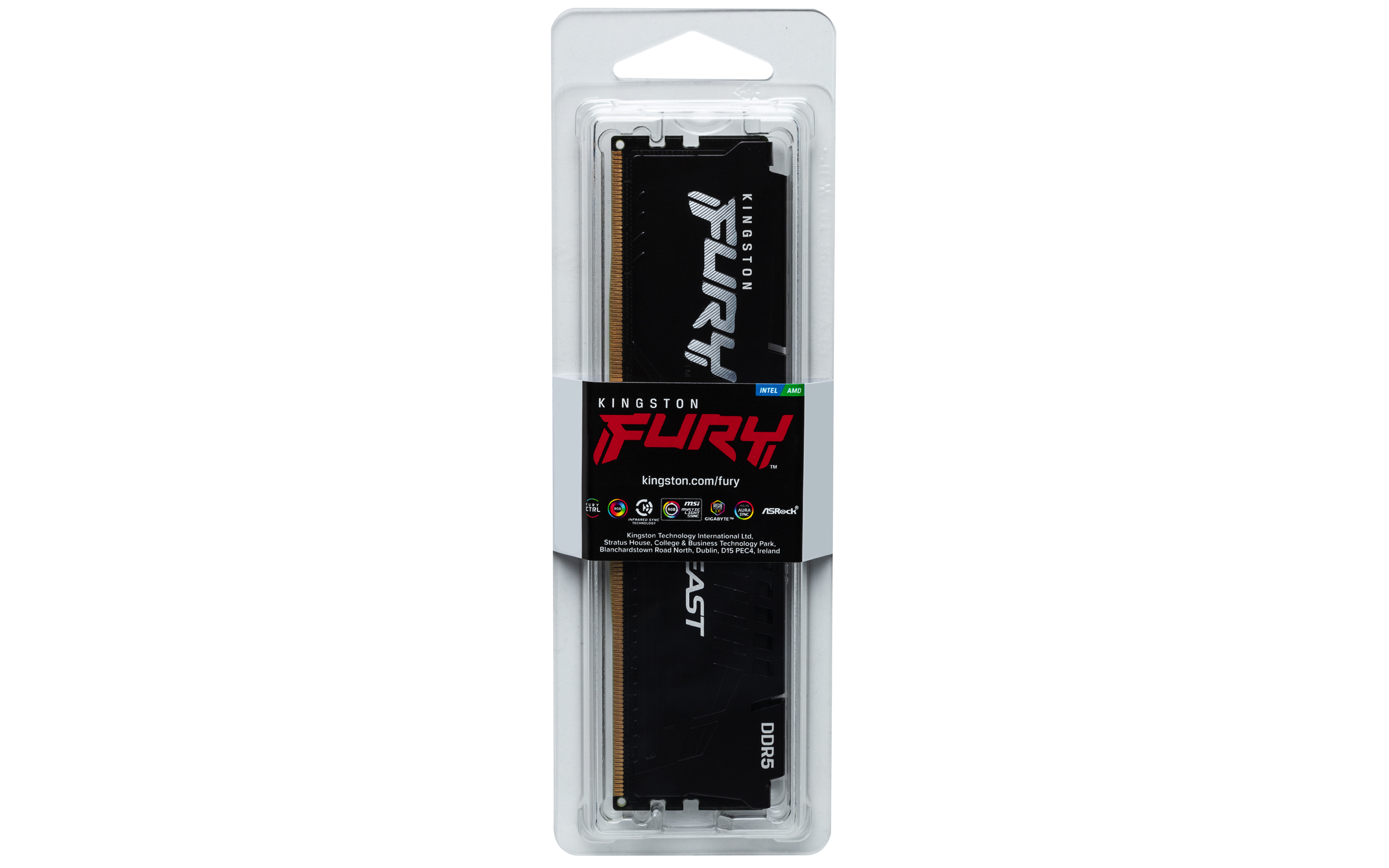 Kingston FURY Beast/ DDR5/ 32GB/ 6000MHz/ CL30/ 1x32GB/ Black 