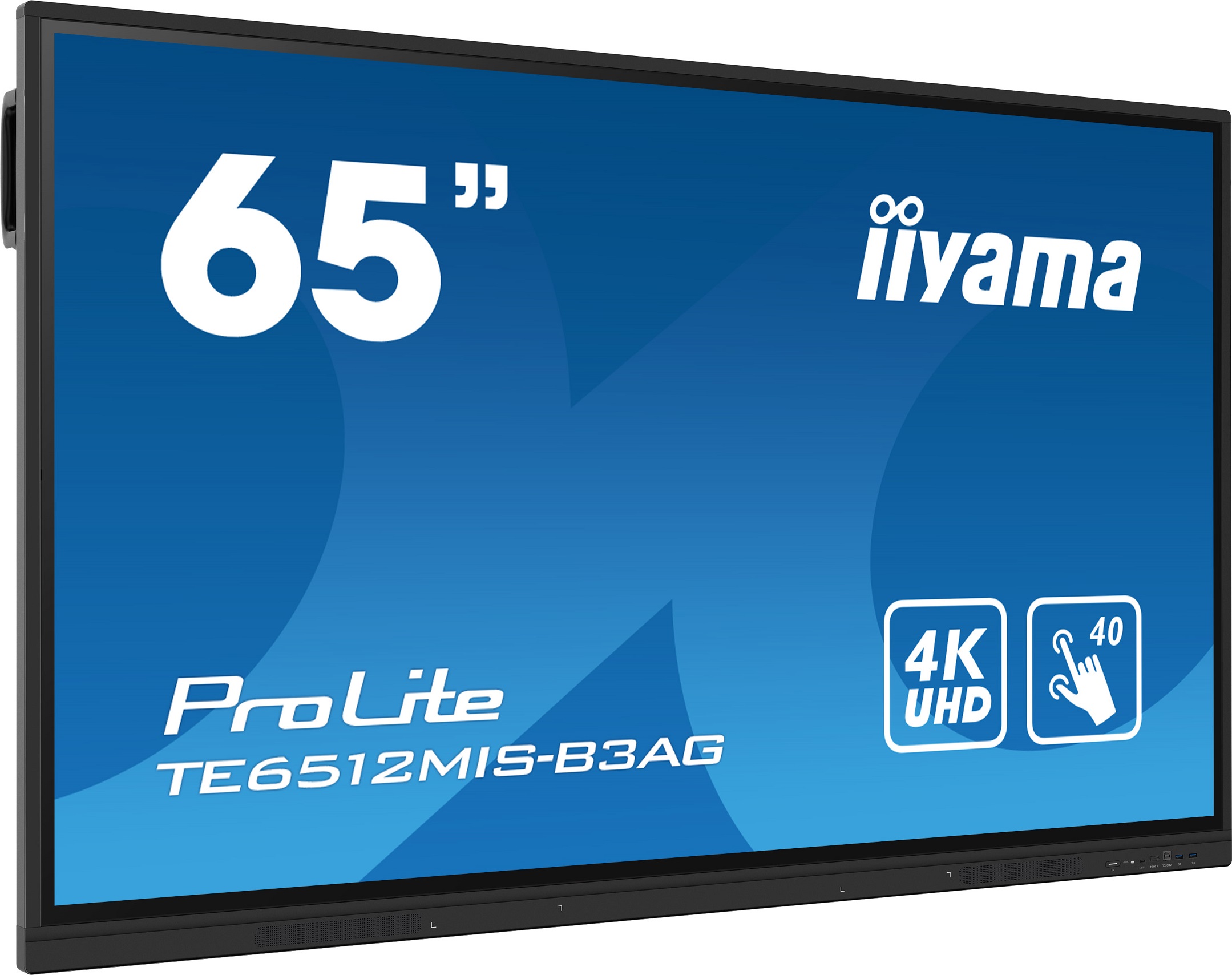 65" iiyama TE6512MIS-B3AG: IPS, 4K, 40P, USB-C 