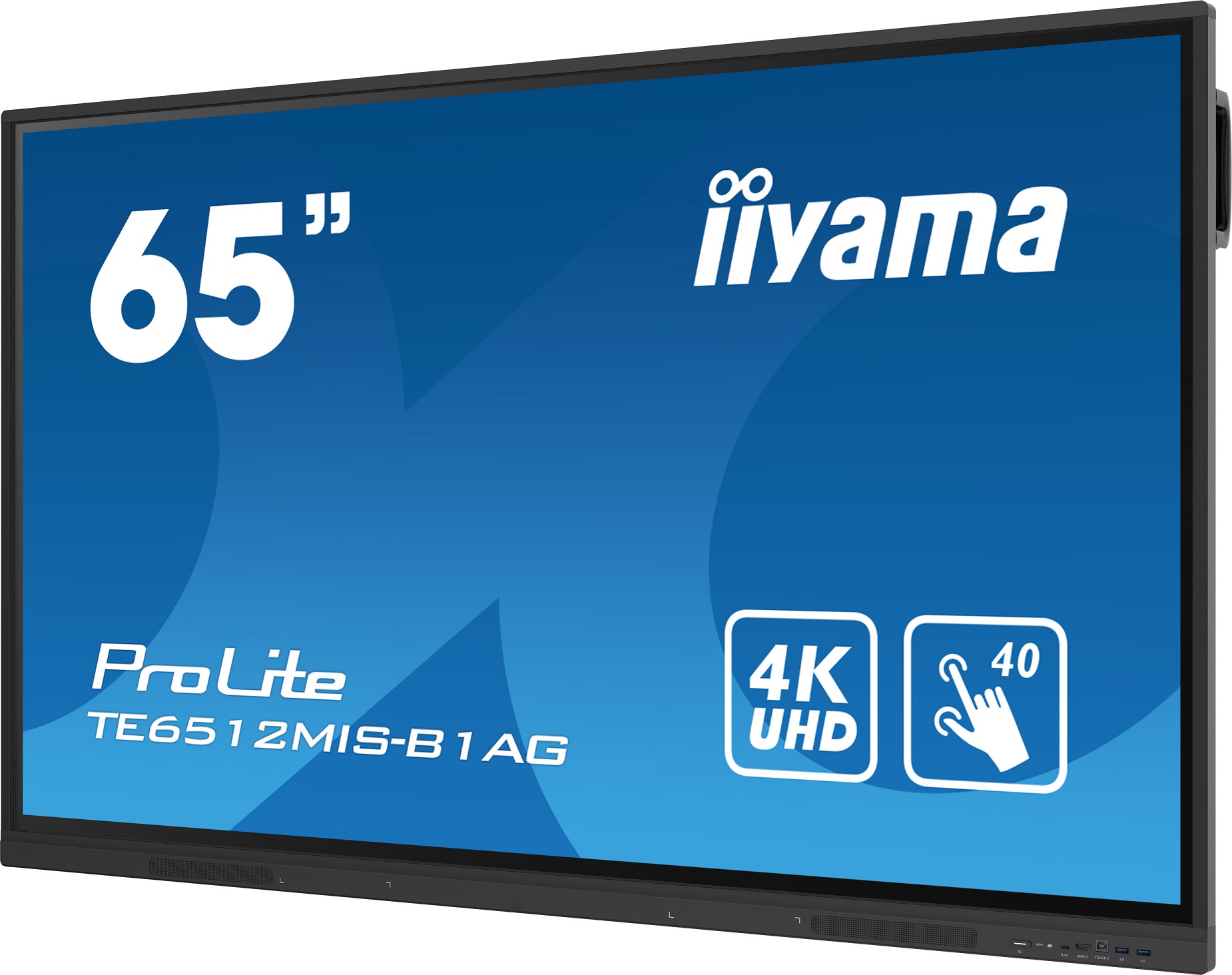 65" iiyama TE6512MIS-B3AG: IPS, 4K, 40P, USB-C 