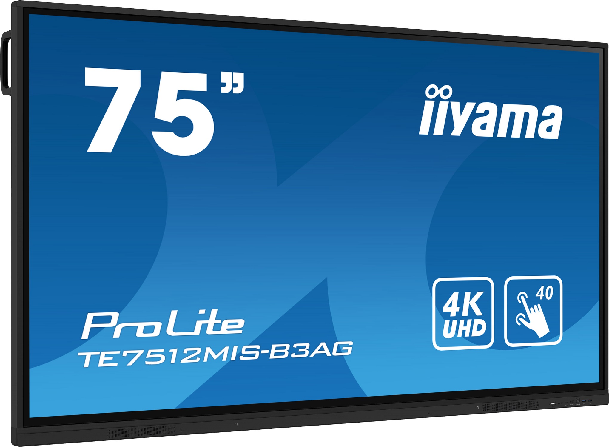 75" iiyama TE7512MIS-B3AG:IPS, 4K, 40P, USB-C 