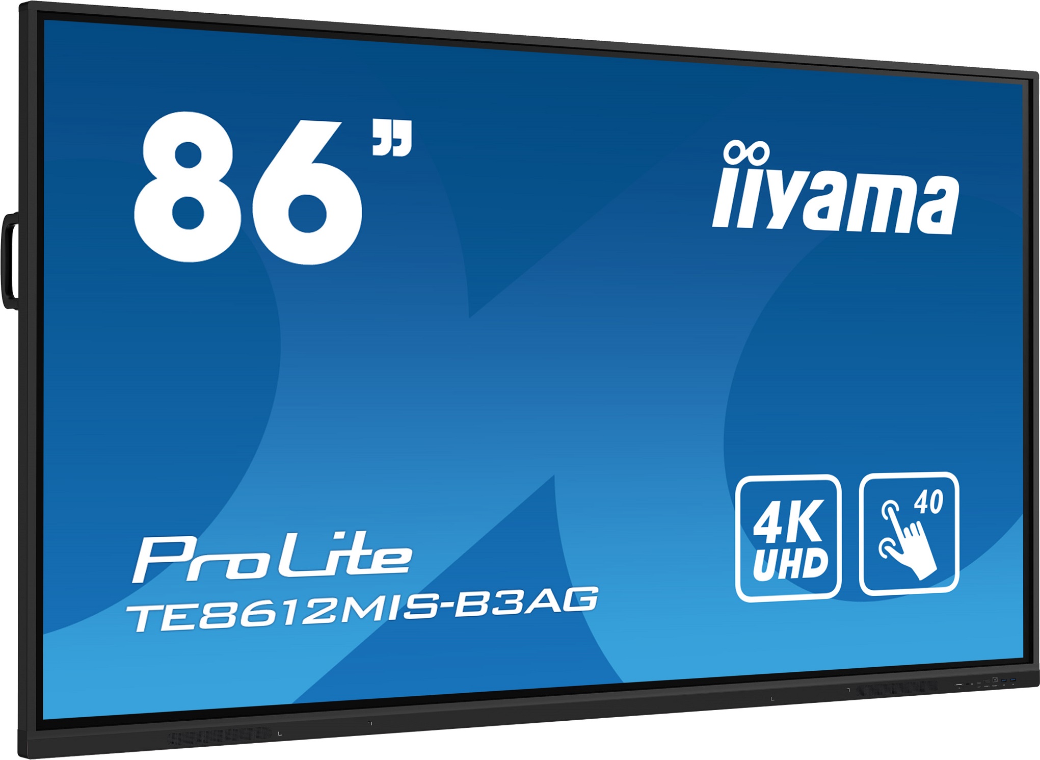 86" iiyama TE8612MIS-B3AG:IPS, 4K, 40P, USB-C 