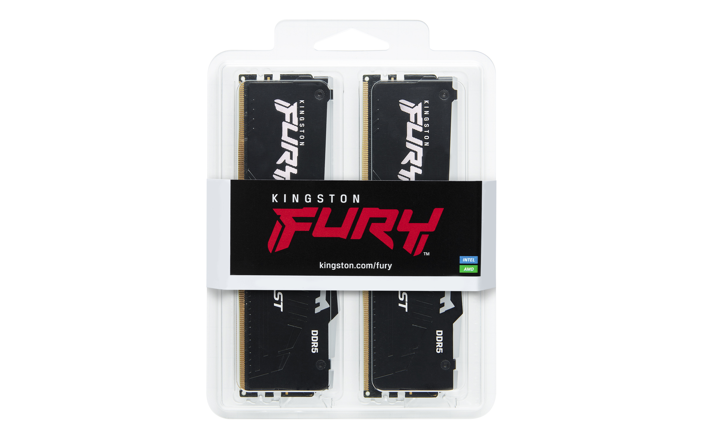 Kingston FURY Beast/ DDR5/ 32GB/ 6000MHz/ CL30/ 2x16GB/ RGB/ Black 