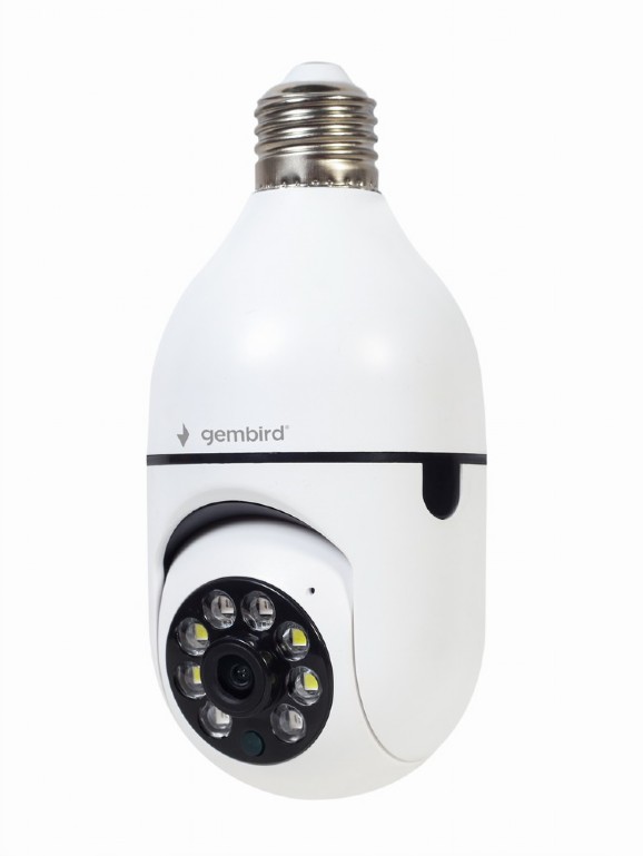 GEMBIRD múdra otočná kamera 1080p Wi-Fi TUYA E27 