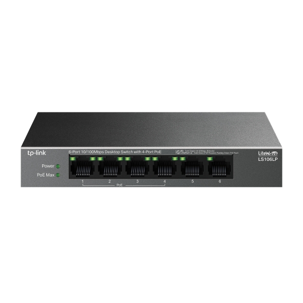 TP-Link LS106LP 6x10/ 100 (4xPOE) Desktop switch