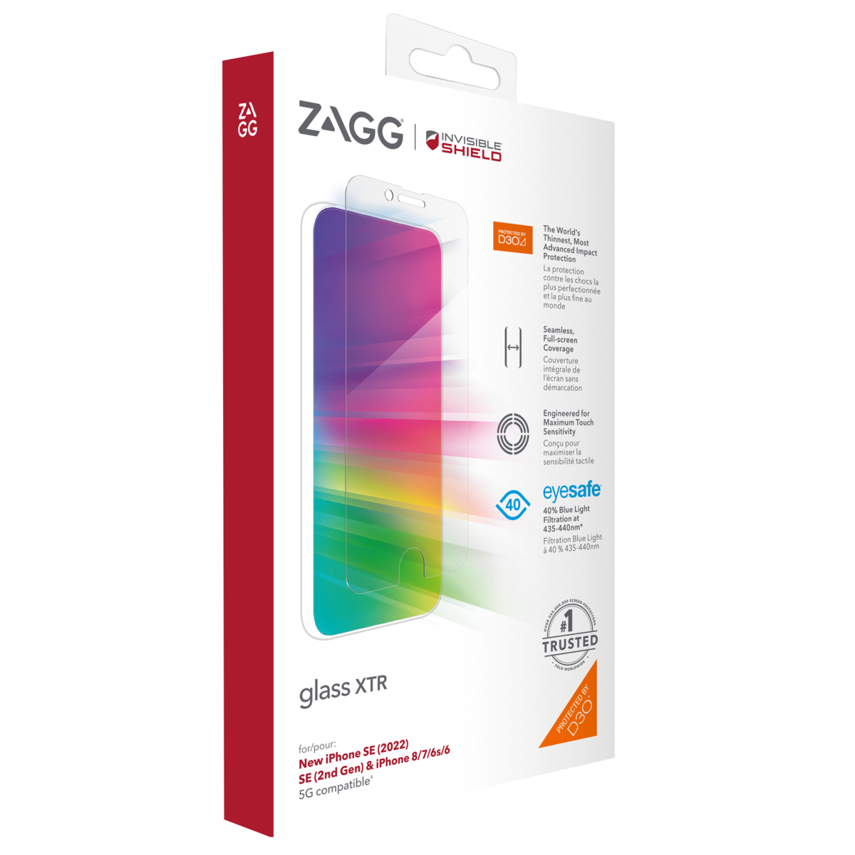ZAGG Invisible Shield XTR sklo iPhone SE/ 6/ 7/ 8 