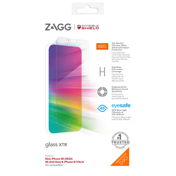 ZAGG Invisible Shield XTR sklo iPhone SE/ 6/ 7/ 8