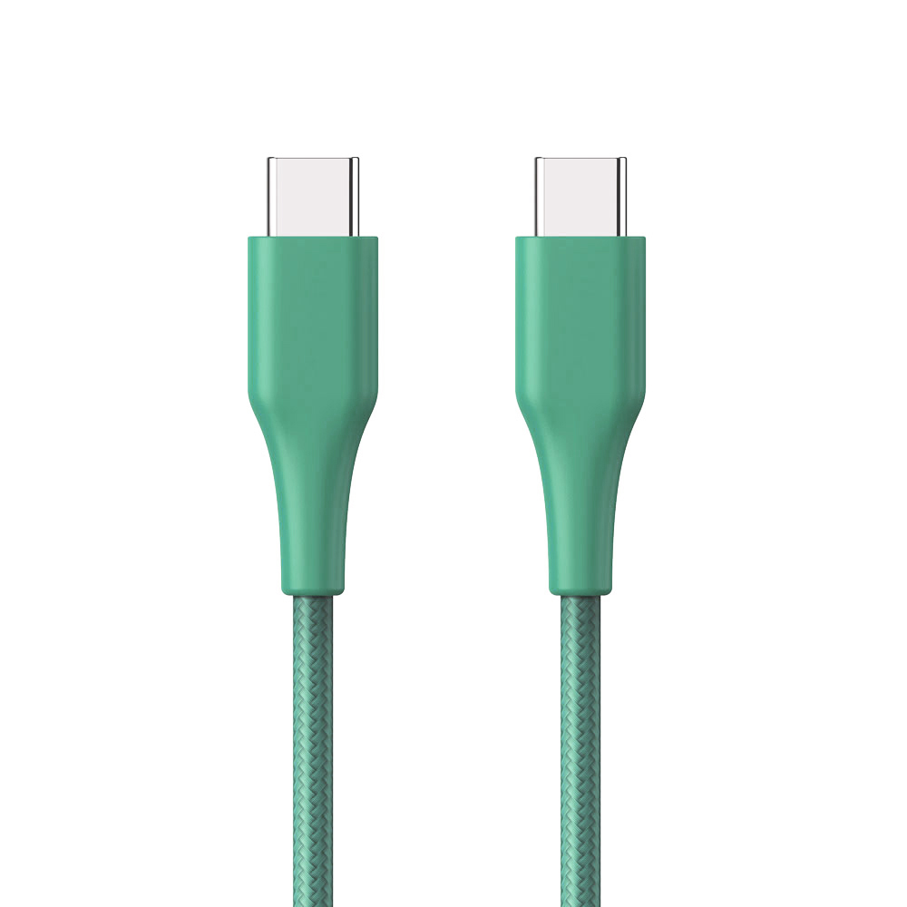 ER POWER kábel USB-C/ C GRS 60W 120cm zelený