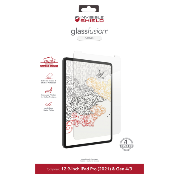 InvisibleShield Fusion+ Canvas hybridné sklo iPad Pro 12.9 CF
