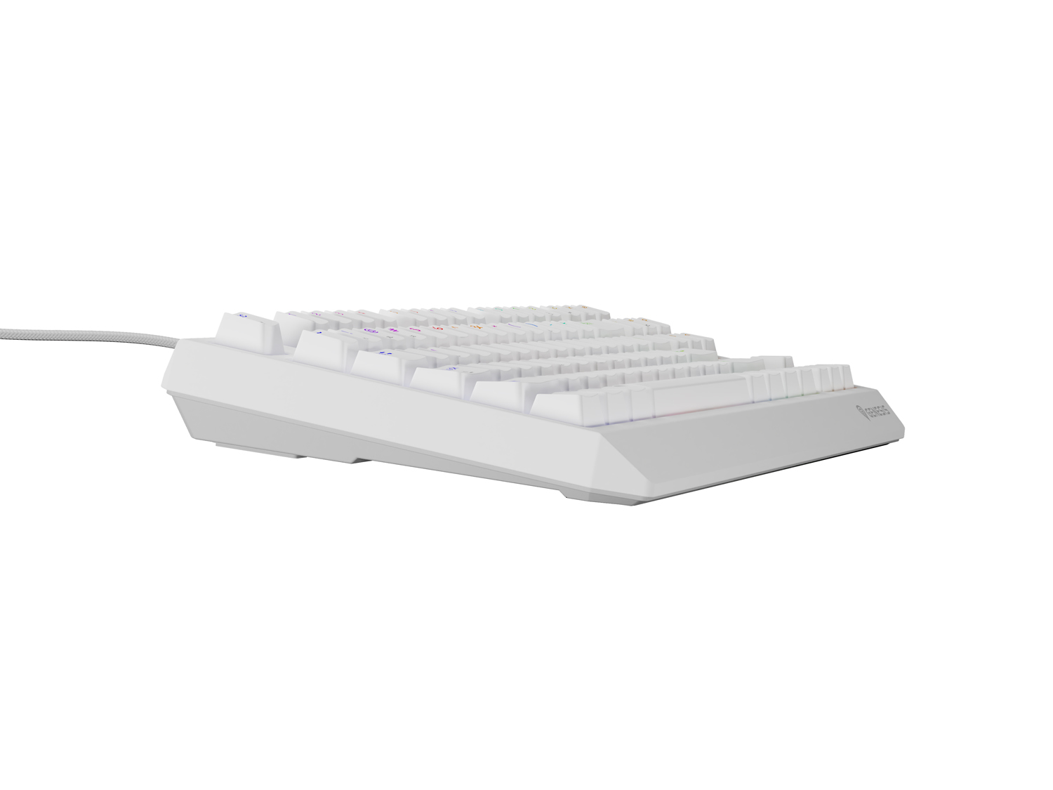 Genesis herní klávesnice THOR 230/ TKL/ RGB/ Outemu Brown/ Drátová USB/ US layout/ Bílá 