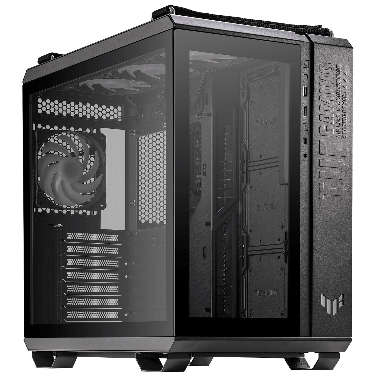 ASUS TUF Gaming GT502 PLUS/ Midi Tower/ Transpar./ Čierna 