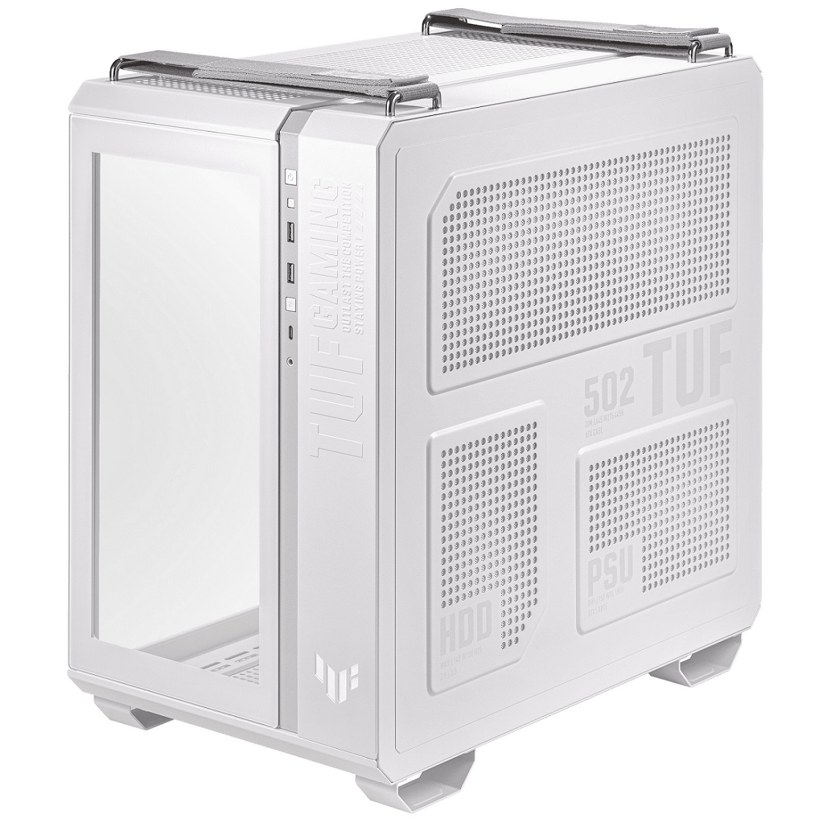 ASUS TUF Gaming GT502 PLUS/ Midi Tower/ Transpar./ Biela 
