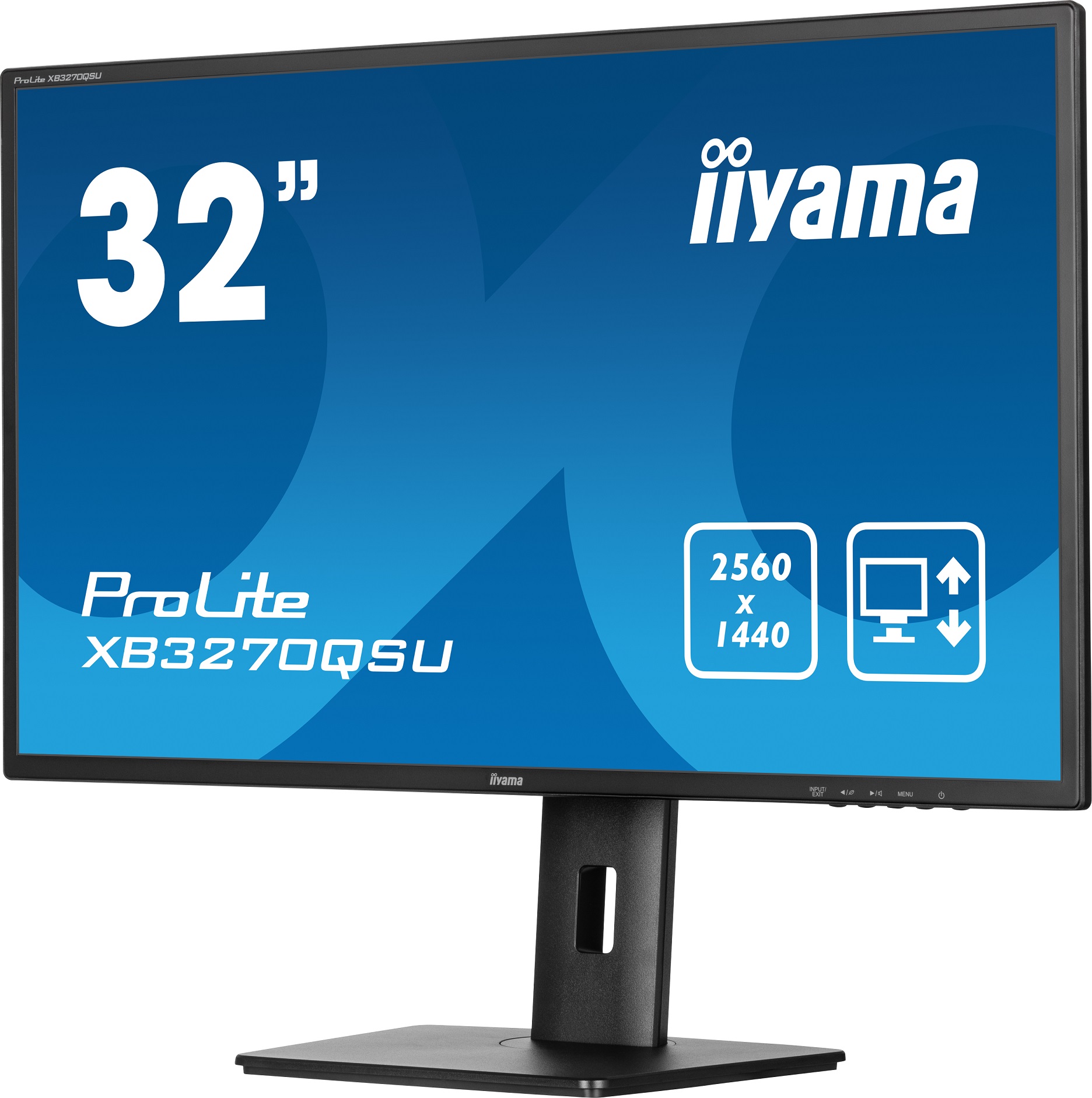 iiyama ProLite/ XB3270QSU-B1/ 31, 5"/ IPS/ QHD/ 100Hz/ 3ms/ Black/ 3R 