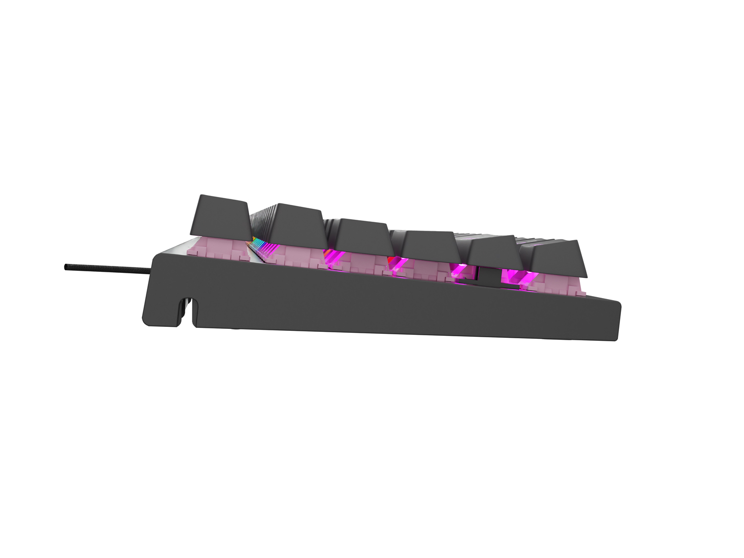 GENESIS mechanická herná klávesnica THOR 303/ RGB/ Outemu Red/ Drôtová USB/ US layout/ Čierna 