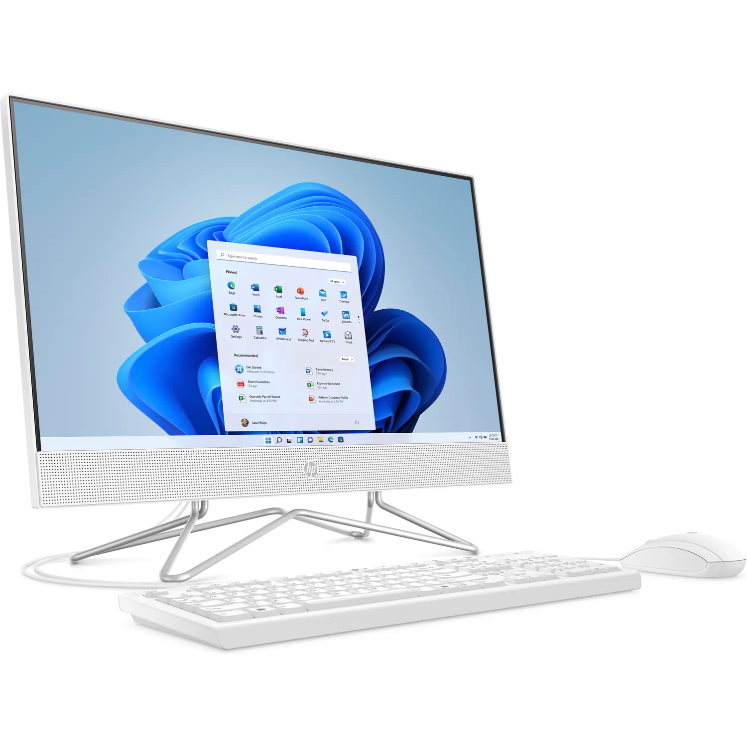 HP 24-df1021nc AiO, i3-1115G4, 23.8 1920x1080/IPS/Touch, UMA, 8GB, SSD 512GB, W11H, 2-2-0, White, WiFi+BT 