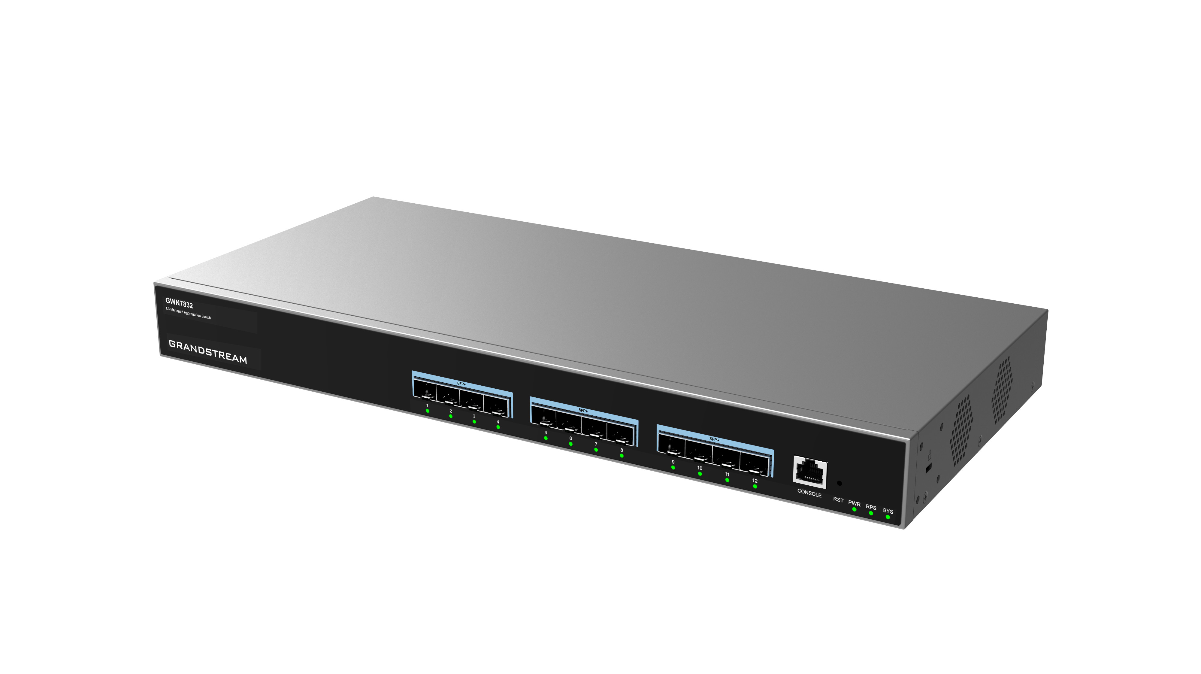 Grandstream GWN7832 Layer 3 Managed Network Switch 12 SFP+ portov 