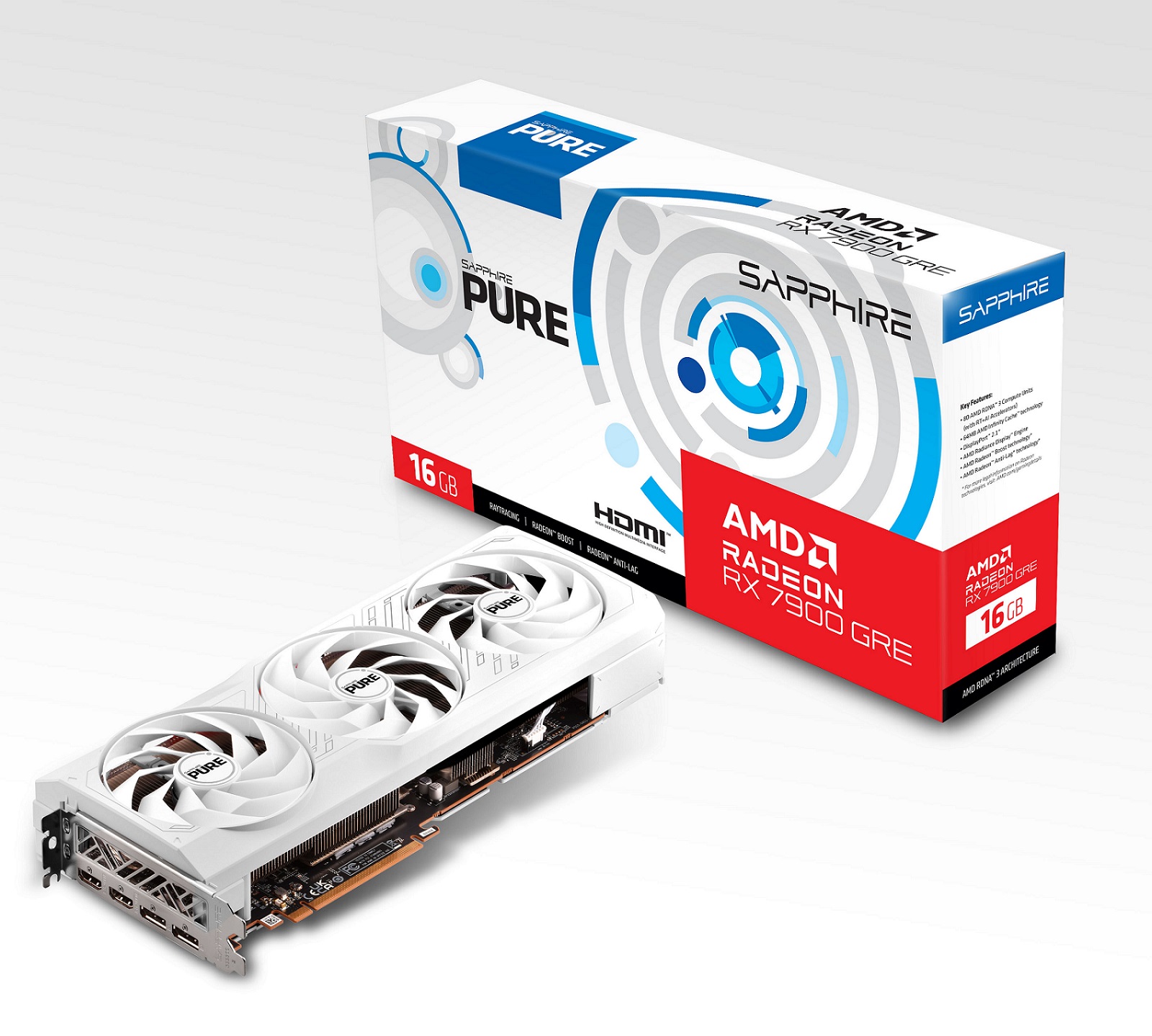 Sapphire PURE AMD Radeon RX 7900 GRE/ 16GB/ GDDR6 